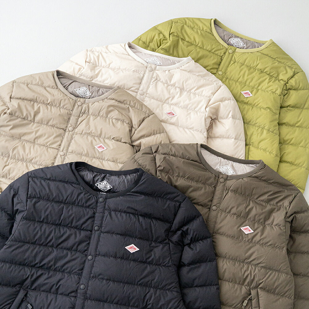 ダントン クルーネック インナーダウンジャケット (DT-A0001 RRT) NYLON TAFFETA INNER DOWN CREWNECK JACKET DANTON(レディース)