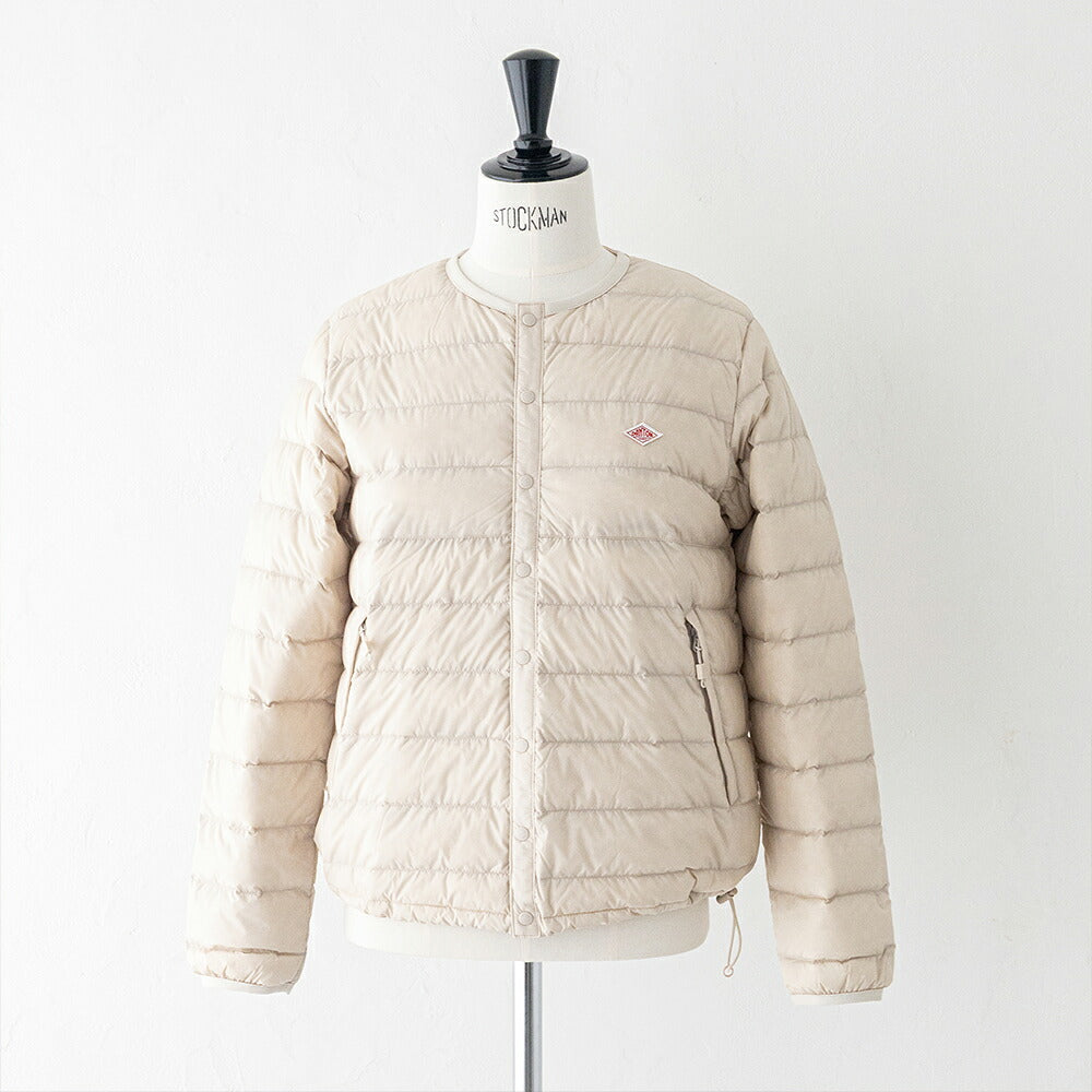 ダントン クルーネック インナーダウンジャケット (DT-A0001 RRT) NYLON TAFFETA INNER DOWN CREWNECK JACKET DANTON(レディース)