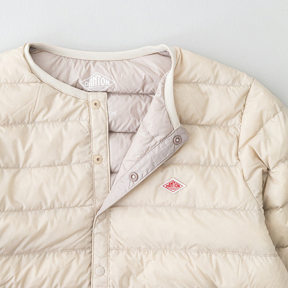 ダントン クルーネック インナーダウンジャケット (DT-A0001 RRT) NYLON TAFFETA INNER DOWN CREWNECK JACKET DANTON(レディース)
