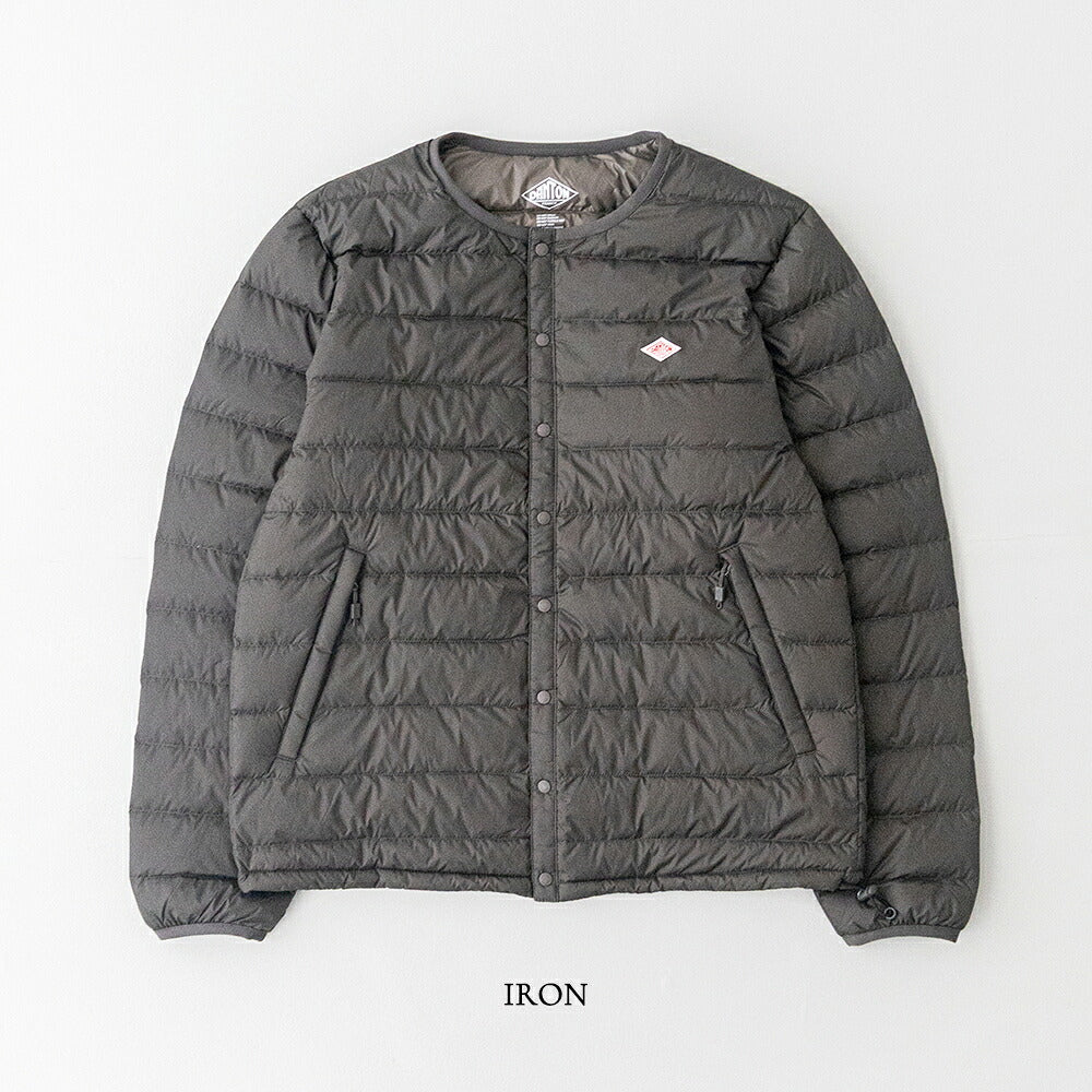 ダントン クルーネック インナーダウンジャケット (DT-A0025 RRT) NYLON TAFFETA INNER DOWN CREWNECK JACKET DANTON(メンズ)