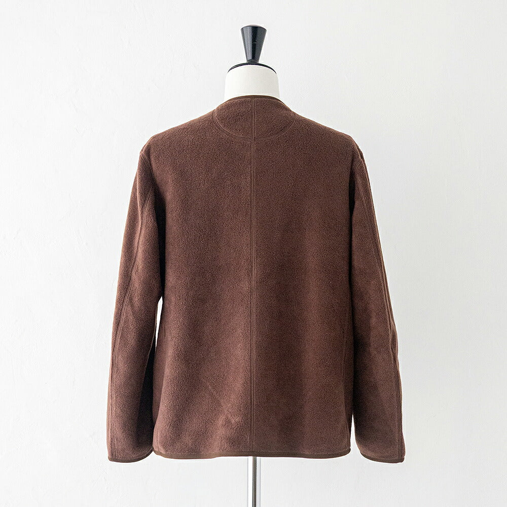 ダントン フリース カラーレスジャケット (JD-8911) FLEECE COLLARLESS JACKET DANTON(レディース)