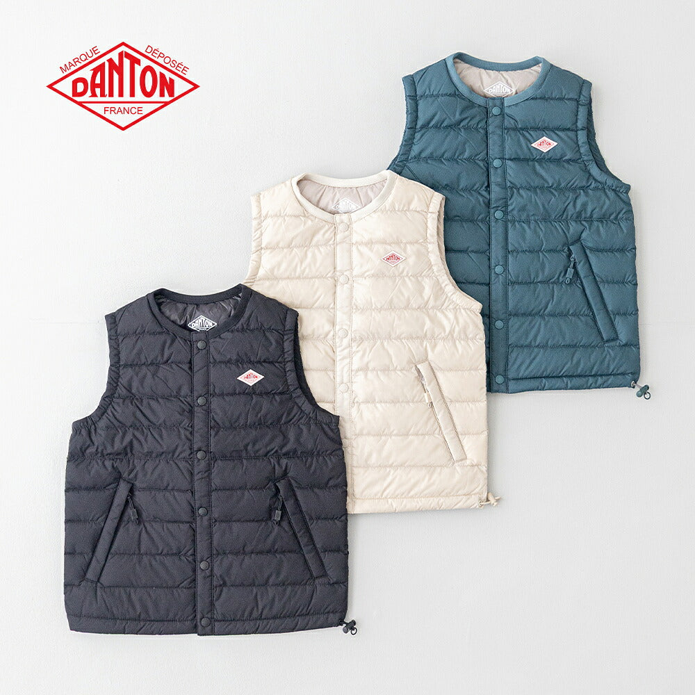 ダントン キッズ インナーダウンベスト (DT-A0048 RRT) NYLON TAFFETA KIDS INNER DOWN CREWNECK VEST DANTON(キッズ)