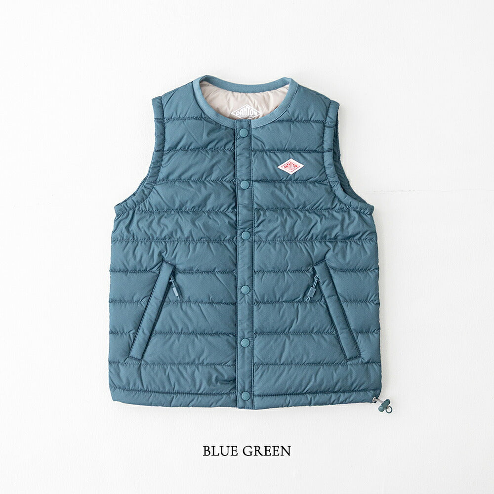 ダントン キッズ インナーダウンベスト (DT-A0048 RRT) NYLON TAFFETA KIDS INNER DOWN CREWNECK VEST DANTON(キッズ)