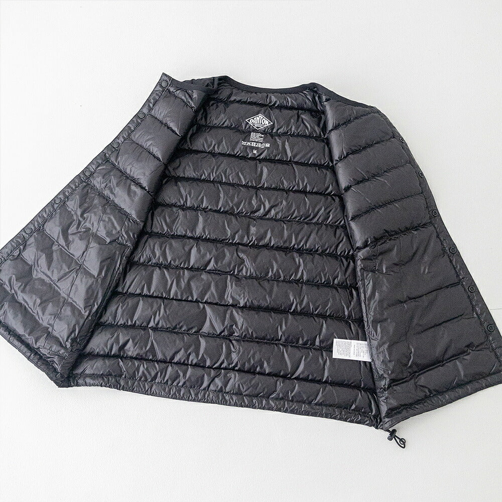ダントン クルーネックインナーダウンベスト (DT-A0002 RRT) NYLON TAFFETA INNER DOWN CREWNECK VEST DANTON(レディース)