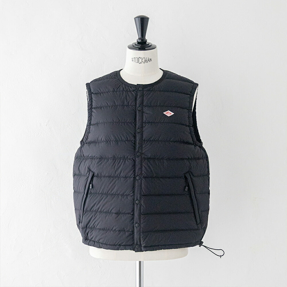 ダントン クルーネックインナーダウンベスト (DT-A0002 RRT) NYLON TAFFETA INNER DOWN CREWNECK VEST DANTON(レディース)