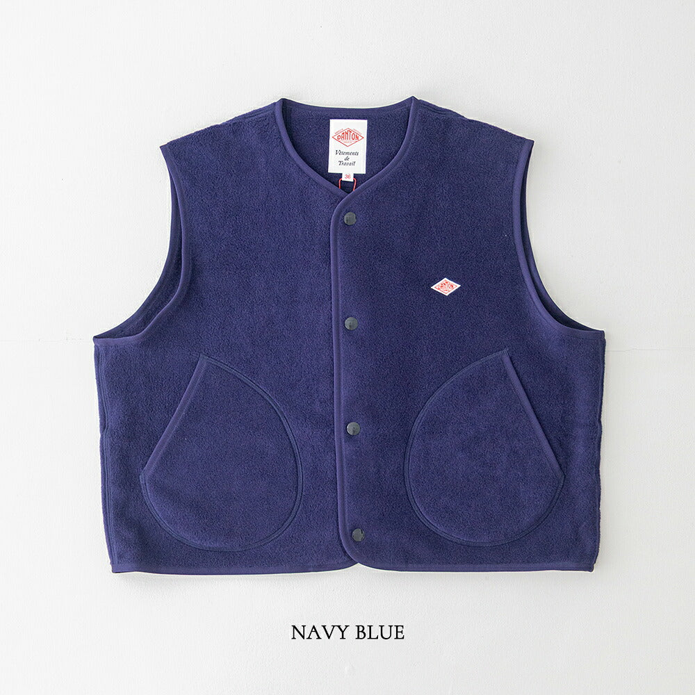 ダントン フリース カラーレスベスト (DT-A0521) FLEECE COLLARLESS VEST DANTON(レディース)