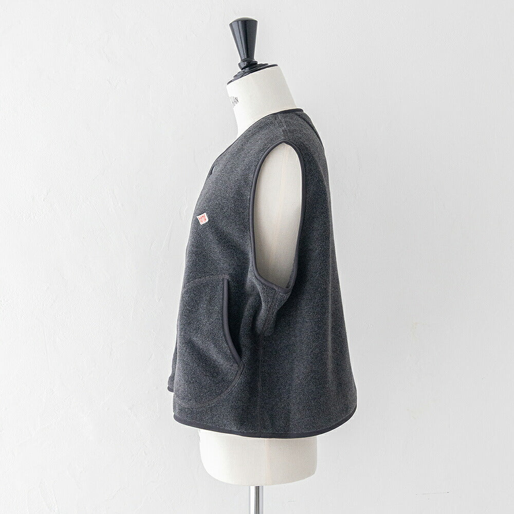 ダントン フリース カラーレスベスト (DT-A0521) FLEECE COLLARLESS VEST DANTON(レディース)