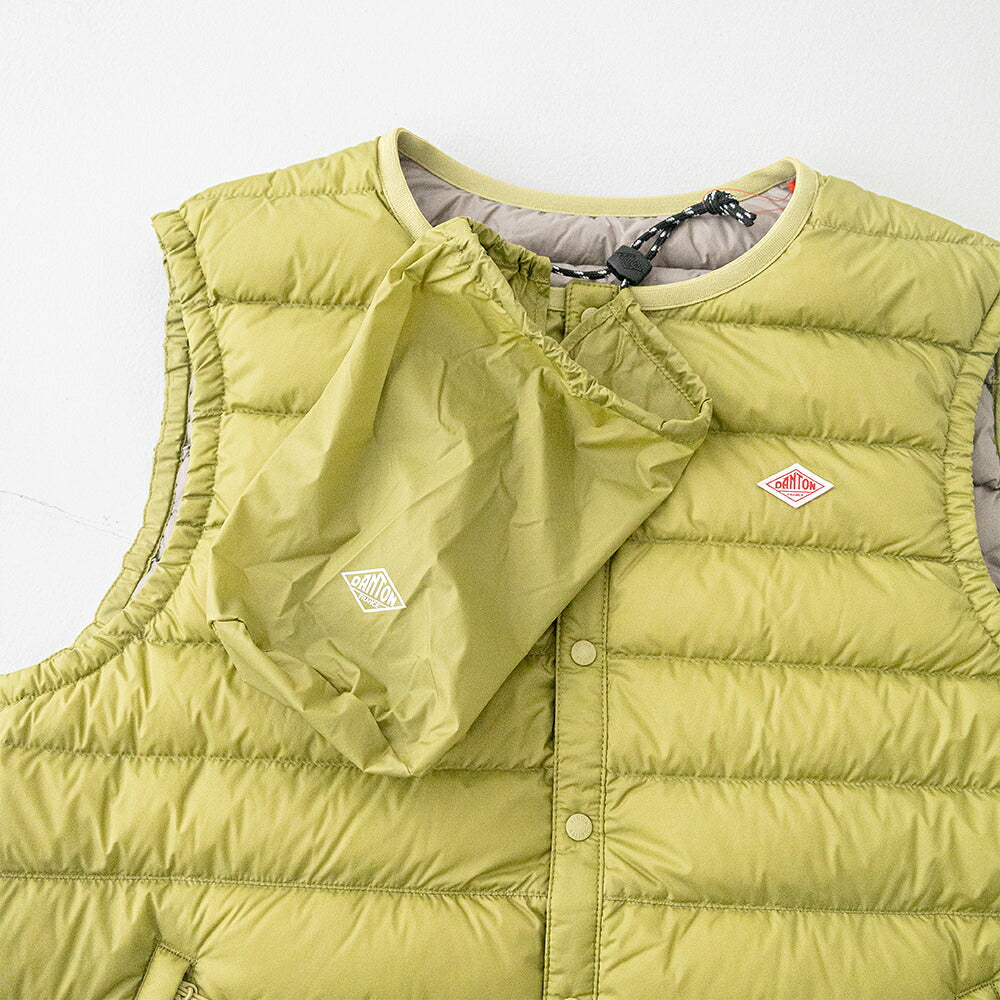 ダントン インナーダウンベスト (DT-A0026 RRT) NYLON TAFFETA INNER DOWN CREWNECK VEST DANTON(メンズ)