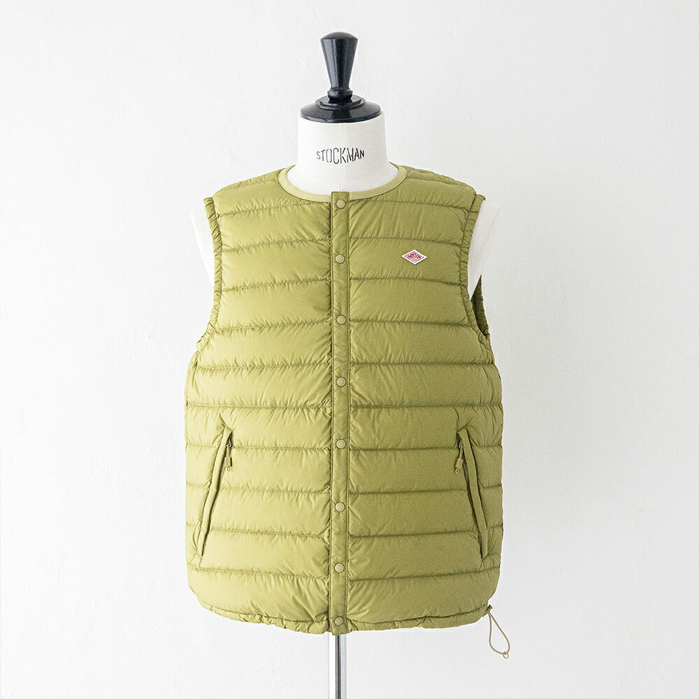ダントン インナーダウンベスト (DT-A0026 RRT) NYLON TAFFETA INNER DOWN CREWNECK VEST DANTON(メンズ)