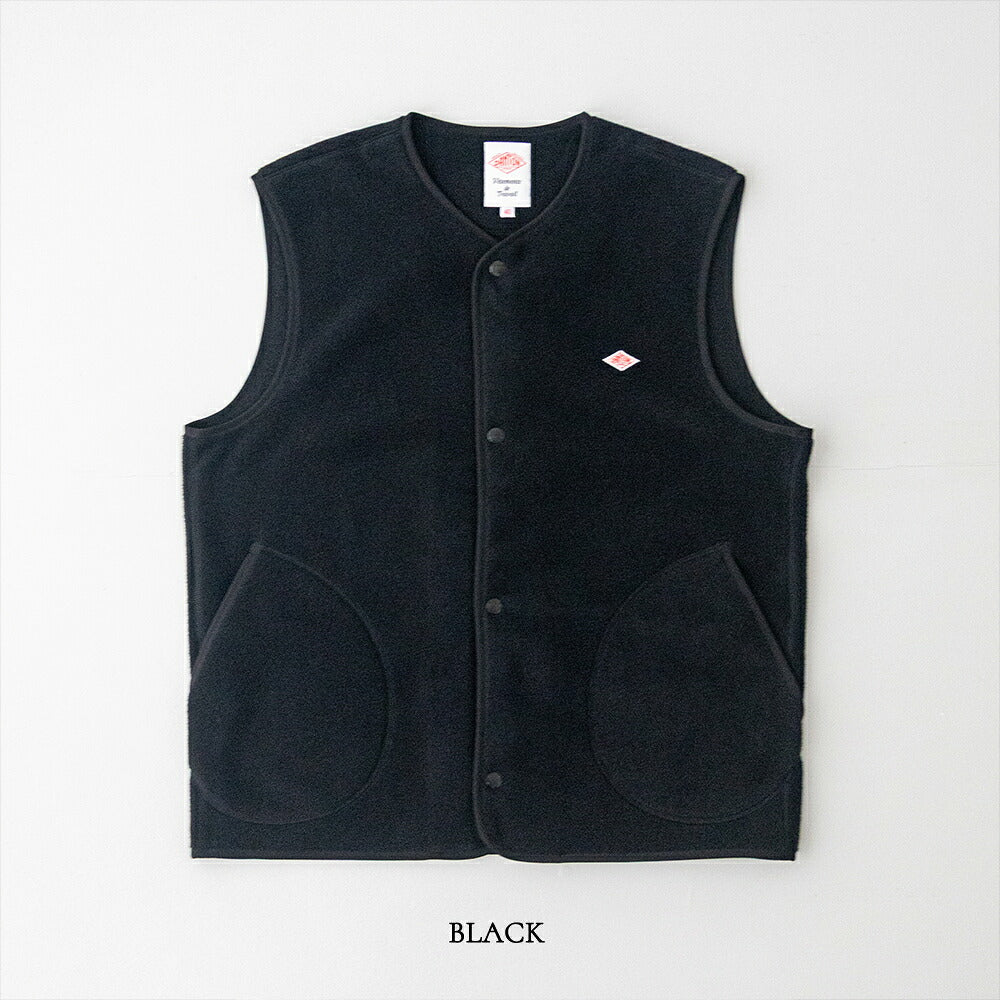 ダントン フリース カラーレスベスト (DT-A0799) FLEECE COLLARLESS VEST DANTON(メンズ)