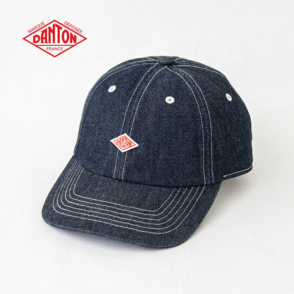 ダントン デニム 6Pキャップ (DT-H0227 YMN) 10oz DENIM 6PANEL CAP DANTON(帽子)