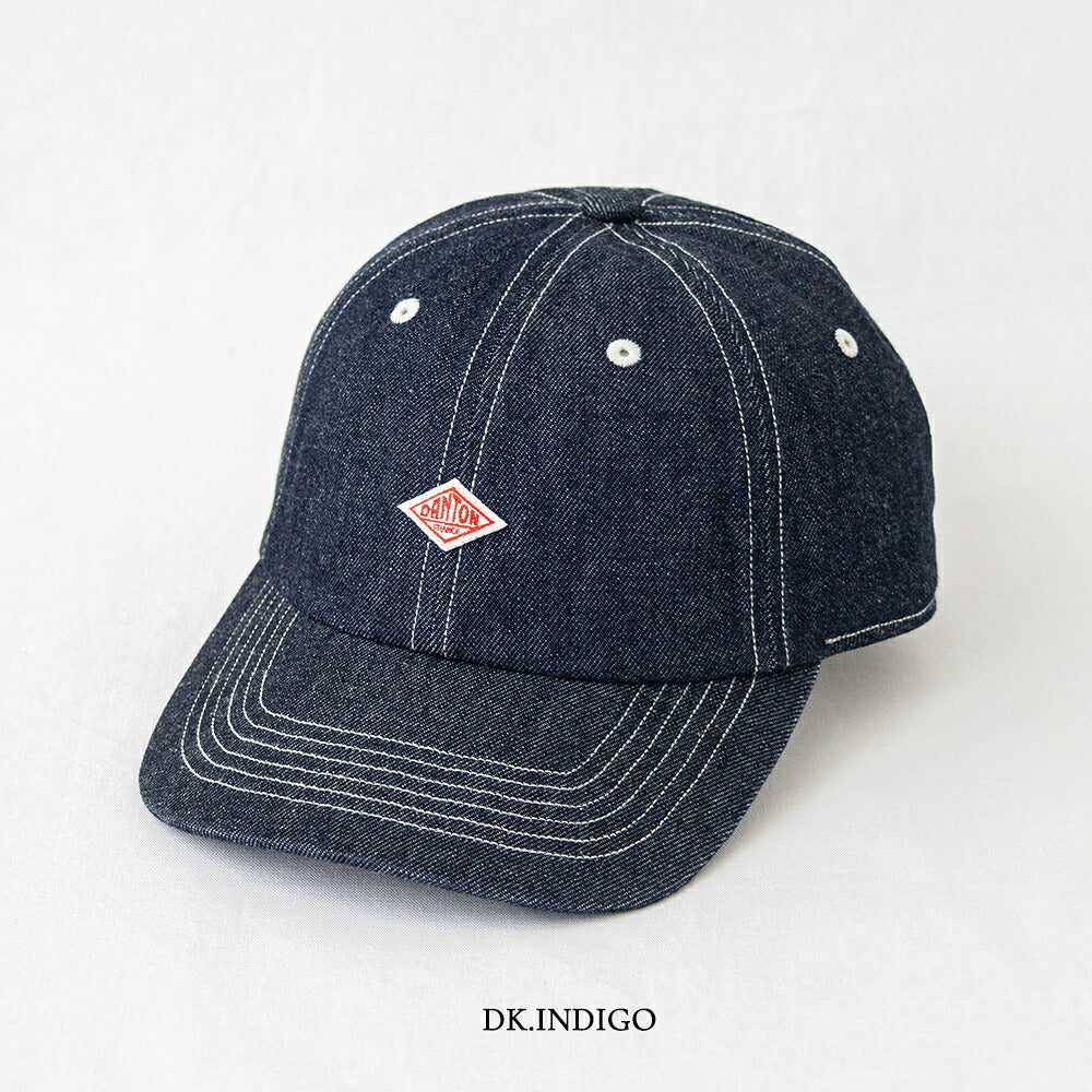 ダントン デニム 6Pキャップ (DT-H0227 YMN) 10oz DENIM 6PANEL CAP DANTON(帽子)