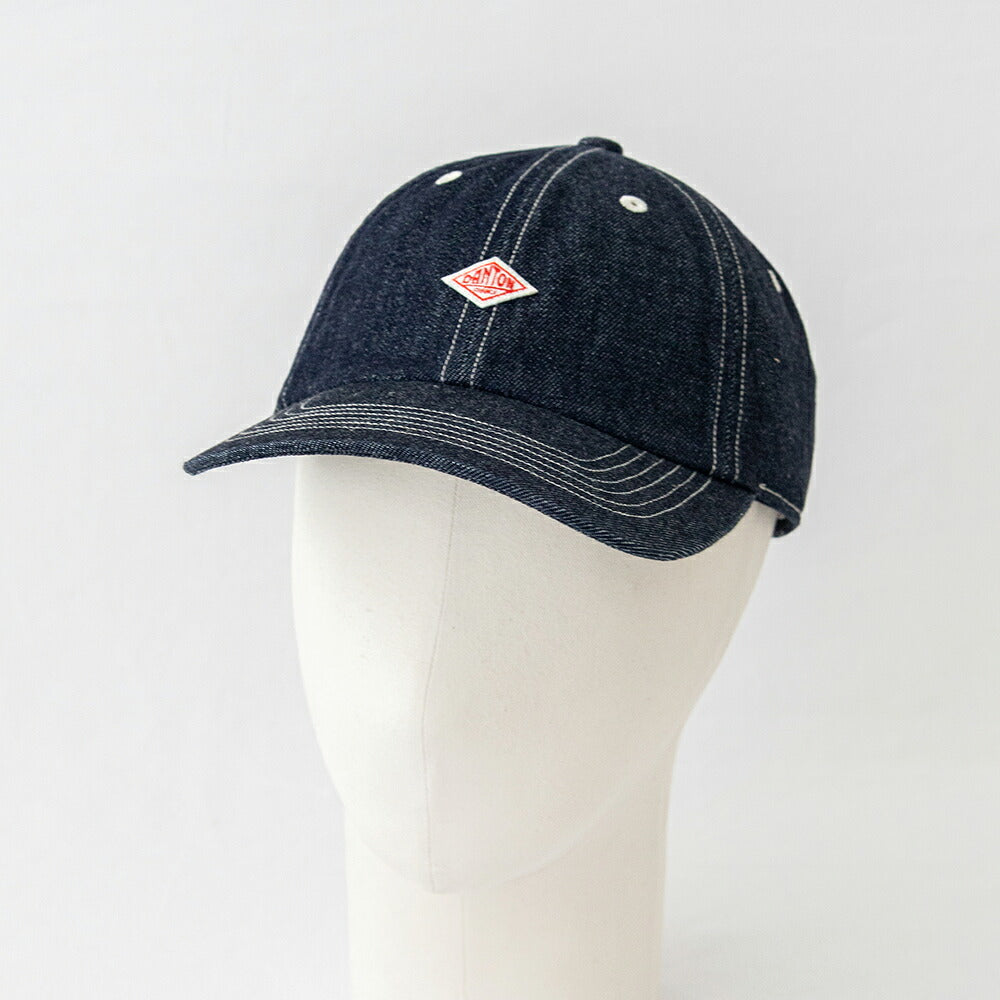 ダントン デニム 6Pキャップ (DT-H0227 YMN) 10oz DENIM 6PANEL CAP DANTON(帽子)