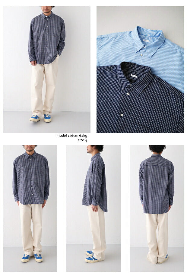 オーシバル140/2ブロードレギュラーカラーシャツ(OR-B0138LTF)140/2BROADREGULARCOLLARSHIRTORCIVAL(メンズ)【2023春夏】*送料無料*【後払い決済不可】*