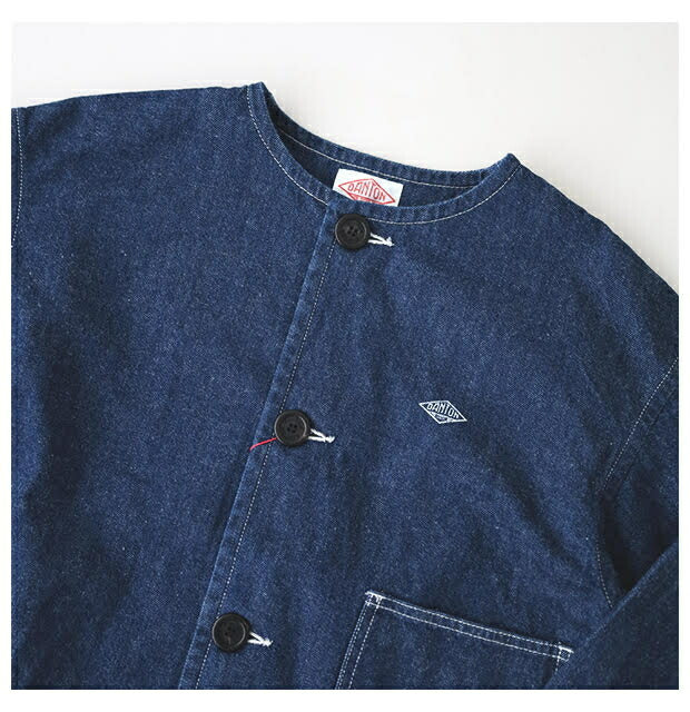 ダントンデニムダンガリードットボタンボタンダウンシャツ(DT-B0115DUG)DENIMDUNGAREEDOTBUTTONB.DSHIRTDANTON(レディース)【2024春夏】*送料無料*【後払い決済不可】*