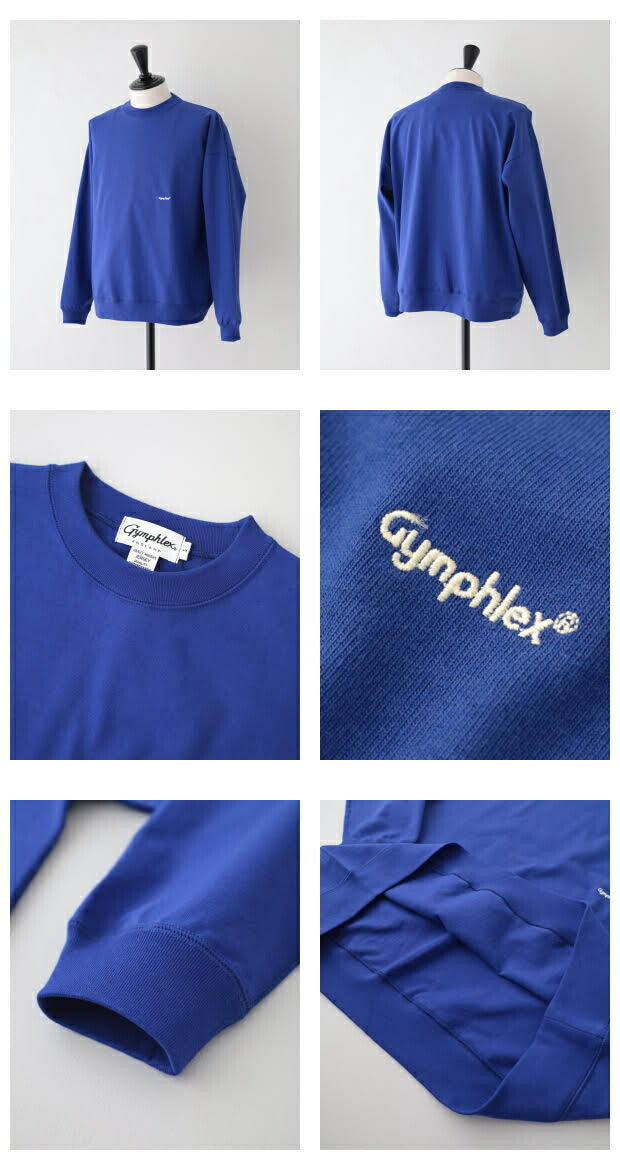 ジムフレックスクルーネックプルオーバー(GY-C0292TCF)T/CFLEECYSWINGSLEEVECREWNECKP.O.Gymphlex(メンズ)*送料無料*【後払い決済不可】【ポイント10倍】期間限定3/1120:00〜3/211:59