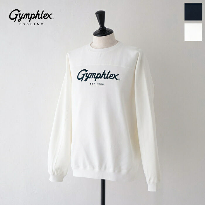 ジムフレックスクルーネックロングスリーブTシャツ(GY-C0102HWJ)HEAVYWEIGHTJERSEYCREWNECKL/ST-SHIRTGymphlex(メンズ)【2024春夏】*送料無料*【後払い決済不可】*