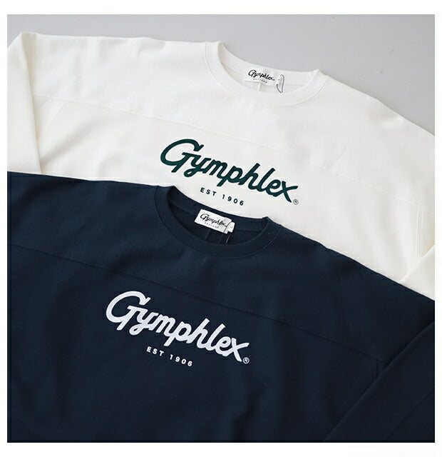 ジムフレックスクルーネックロングスリーブTシャツ(GY-C0102HWJ)HEAVYWEIGHTJERSEYCREWNECKL/ST-SHIRTGymphlex(メンズ)【2024春夏】*送料無料*【後払い決済不可】*