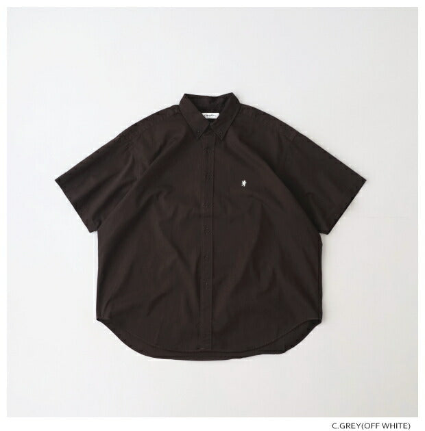 ジムフレックスツイルバイオウォッシュ半袖ボタンダウンシャツ(GY-B0248BIT)TWILLBIOWASHB.D.SHIRTS/SGymphlex(メンズ)【2024春夏】*送料無料*【後払い決済不可】*