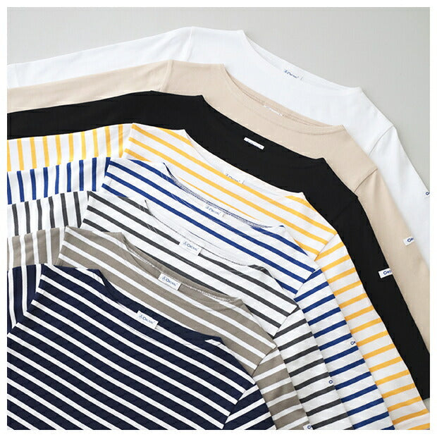 オーシバルコットンボートネック5分袖Tシャツ(OR-C0136BFJ)40/2JERSEYBOATNECKH/SP.O.ORCIVAL(レディース)【2024春夏】*送料無料*【後払い決済不可】*