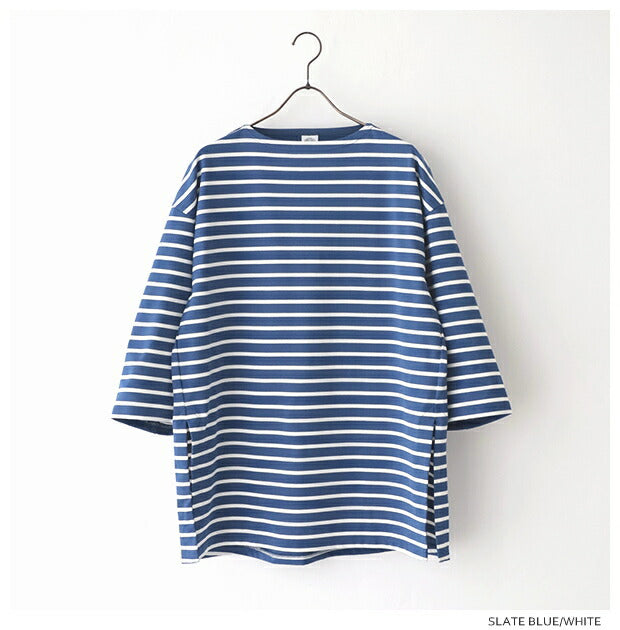 オーシバルワイドボートネックチュニックカットソー(OR-C0339MER)COTTONMERCERIZINGSTRIPEWIDEBOATNECKP.O.ORCIVAL(レディース)【2024春夏】*送料無料*【後払い決済不可】*