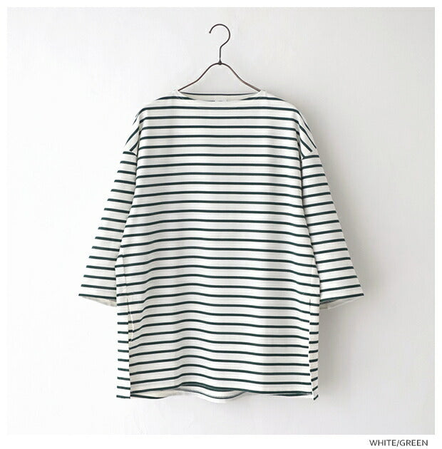 オーシバルワイドボートネックチュニックカットソー(OR-C0339MER)COTTONMERCERIZINGSTRIPEWIDEBOATNECKP.O.ORCIVAL(レディース)【2024春夏】*送料無料*【後払い決済不可】*