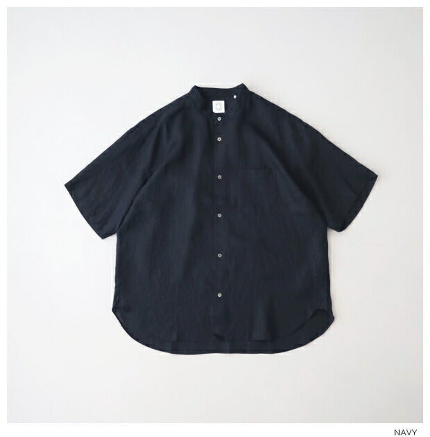 オーシバルリネンバックギャザーシャツ(OR-B0269YLF)70sLINENBANDCOLLARS/SSHIRTORCIVAL(メンズ)【2024春夏】*送料無料*【後払い決済不可】*