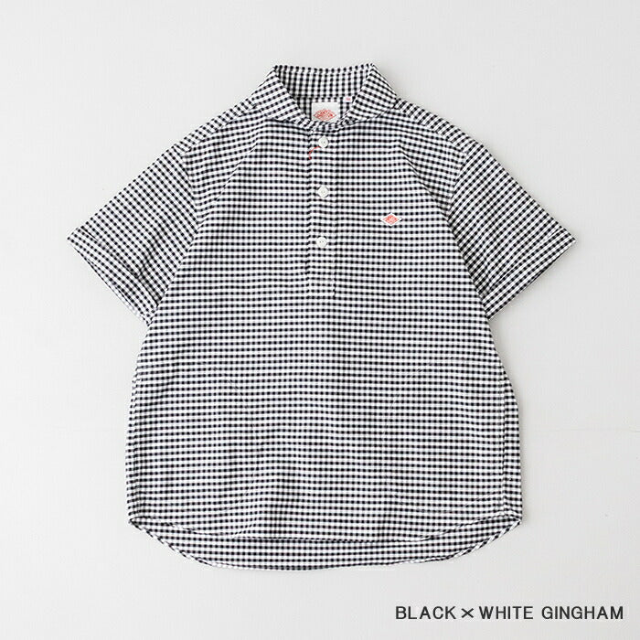 ダントンオックスフォード丸襟半袖プルオーバーシャツ(DT-B0284OXP)OXFORDPLAIDROUNDCOLLARP.OSHIRTS/SDANTON(メンズ)【2025春夏】*送料無料*【後払い決済不可】*