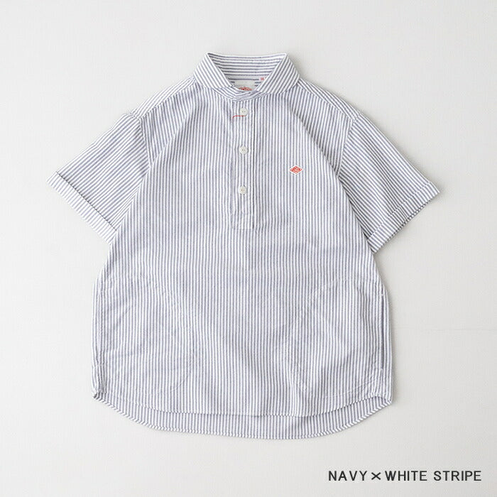 ダントンオックスフォード丸襟半袖プルオーバーシャツ(DT-B0284OXP)OXFORDPLAIDROUNDCOLLARP.OSHIRTS/SDANTON(メンズ)【2025春夏】*送料無料*【後払い決済不可】*