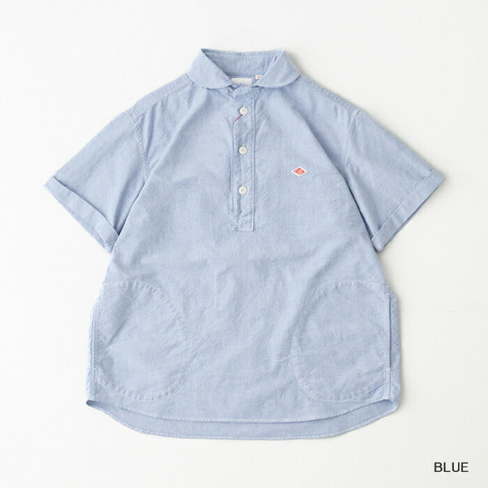 ダントンオックスフォード丸襟半袖プルオーバーシャツ(DT-B0284SOX)OXFORDROUNDCOLLARP.OSHIRTS/SDANTON(メンズ)【2025春夏】*送料無料*【後払い決済不可】*