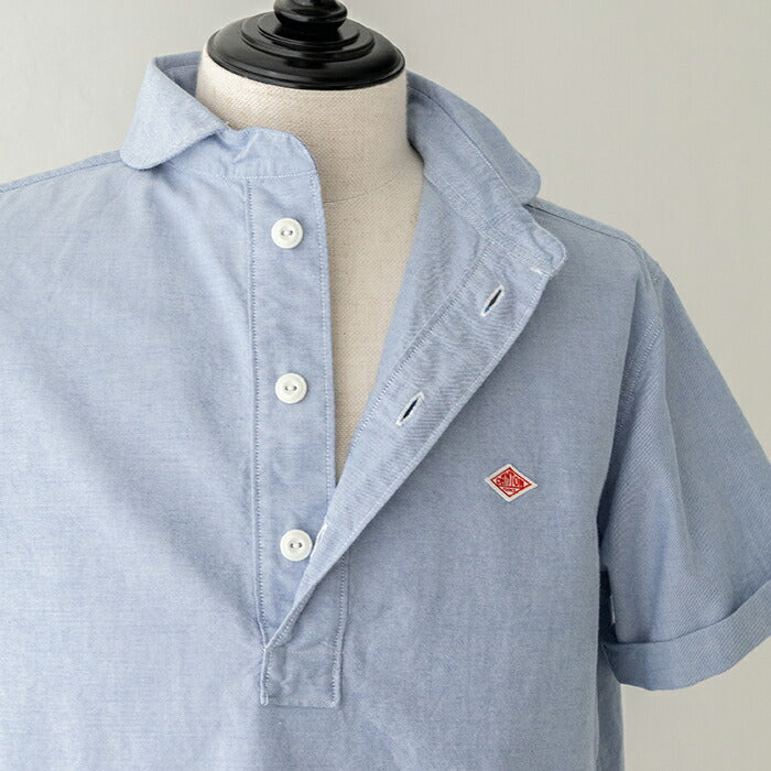 ダントンオックスフォード丸襟半袖プルオーバーシャツ(DT-B0284SOX)OXFORDROUNDCOLLARP.OSHIRTS/SDANTON(メンズ)【2024春夏】*送料無料*【後払い決済不可】*