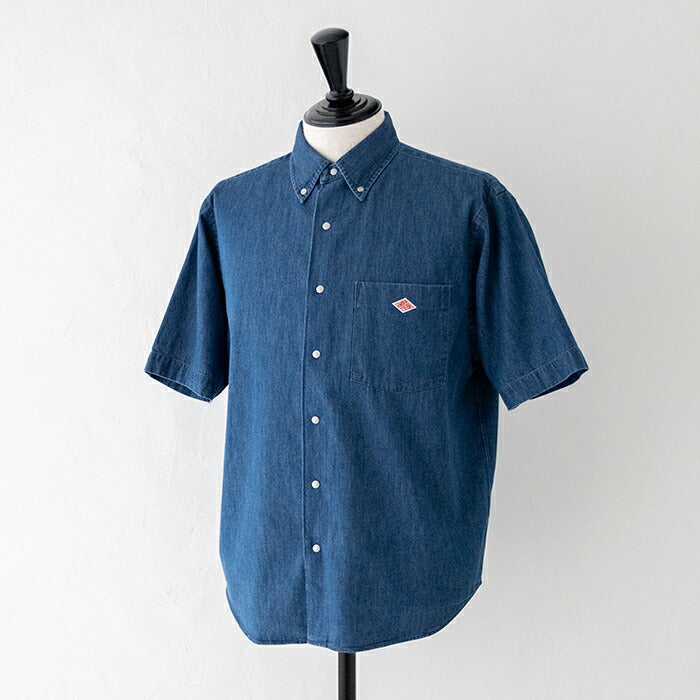 ダントンオックスフォードバンドカラーシャツ(DT-B0280OXP)OXFORDPLAIDBANDCOLLARSHIRTL/SDANTON(メンズ)*送料無料*【後払い決済不可】*
