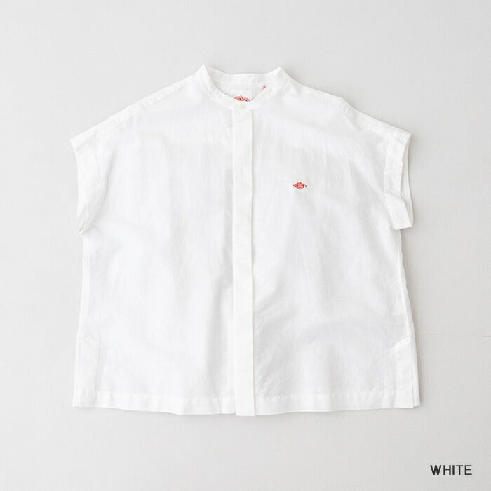 ダントンコットンリネンスリーブレスシャツ(DT-B0235VCL)C/LISLUBSLEEVELESSSHIRTDANTON(レディース)【2025春夏】*送料無料*【後払い決済不可】*