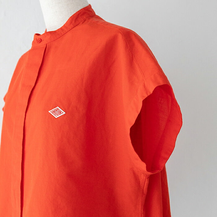 ダントンコットンリネンスリーブレスシャツ(DT-B0235VCL)C/LISLUBSLEEVELESSSHIRTDANTON(レディース)【2024春夏】*送料無料*【後払い決済不可】*