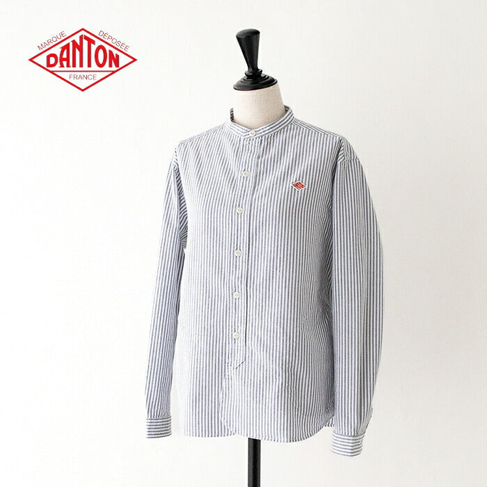 ダントンバンドカラーシャツ(DT-B0279OXP)OXFORDPLAIDBANDCOLLARSHIRTL/SDANTON(レディース)【2024春夏】*送料無料*【後払い決済不可】*