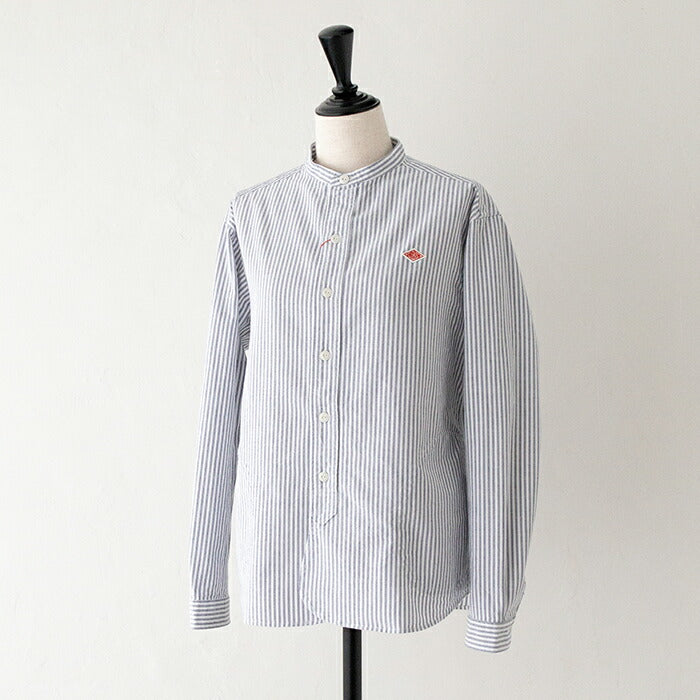 ダントンバンドカラーシャツ(DT-B0279OXP)OXFORDPLAIDBANDCOLLARSHIRTL/SDANTON(レディース)【2024春夏】*送料無料*【後払い決済不可】*