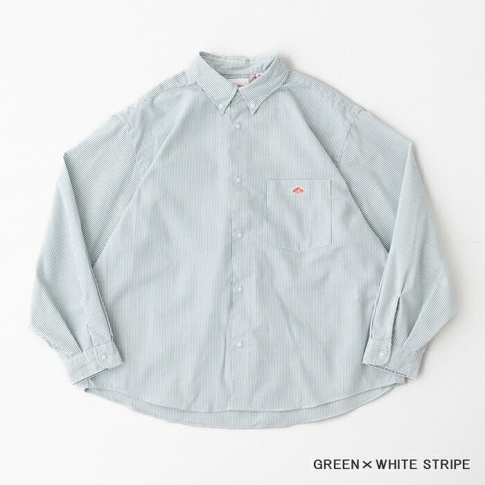 ダントンプランサーボタンダウンシャツ(DT-B0293POD)POLYESTEROXFORDDOTBUTTONB.D.SHIRTL/SDANTON(メンズ)【2025春夏】*送料無料*【後払い決済不可】*