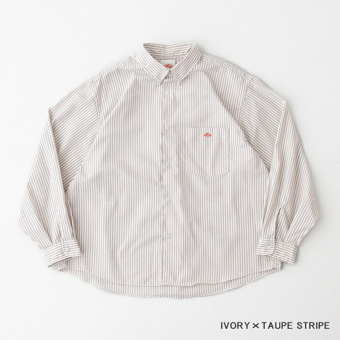 ダントンプランサーボタンダウンシャツ(DT-B0293POD)POLYESTEROXFORDDOTBUTTONB.D.SHIRTL/SDANTON(メンズ)【2025春夏】*送料無料*【後払い決済不可】*
