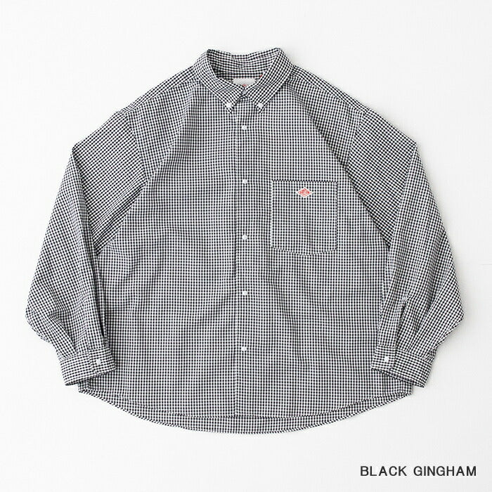 ダントンプランサーボタンダウンシャツ(DT-B0293POD)POLYESTEROXFORDDOTBUTTONB.D.SHIRTL/SDANTON(メンズ)【2025春夏】*送料無料*【後払い決済不可】*