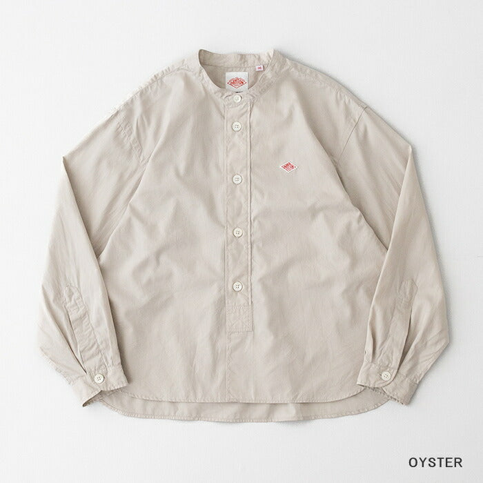 ダントンコットンポプリンバンドカラーシャツ(DT-B0341RPL)POPLINBANDCOLLARSHIRTDANTON(レディース)【2025春夏】*送料無料*【後払い決済不可】*