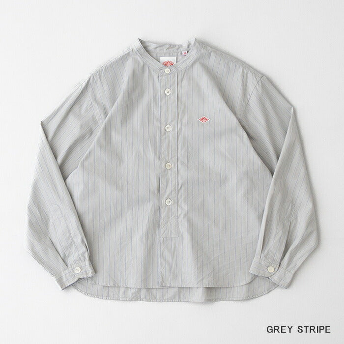 ダントンコットンポプリンバンドカラーシャツ(DT-B0341RPL)POPLINBANDCOLLARSHIRTDANTON(レディース)【2025春夏】*送料無料*【後払い決済不可】*