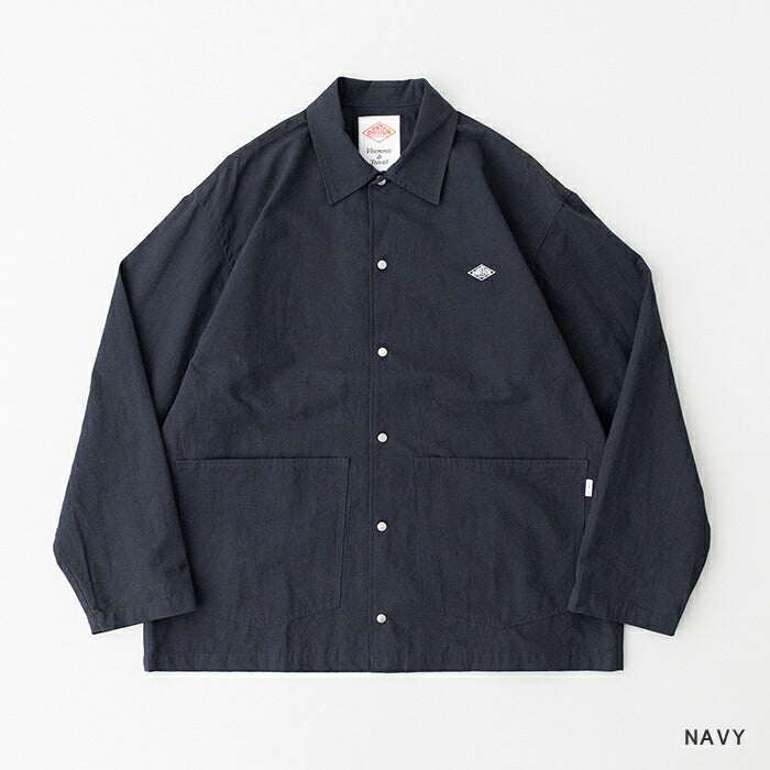 ダントンコットンリネンカバーオールシャツ(DT-B0240WCL)C/LWEATHERCLOTHCOVERALLSHIRTDANTON(メンズ)【2025春夏】*送料無料*【後払い決済不可】*