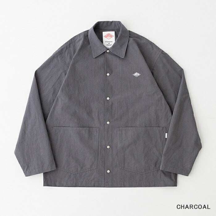 ダントンコットンリネンカバーオールシャツ(DT-B0240WCL)C/LWEATHERCLOTHCOVERALLSHIRTDANTON(メンズ)【2025春夏】*送料無料*【後払い決済不可】*