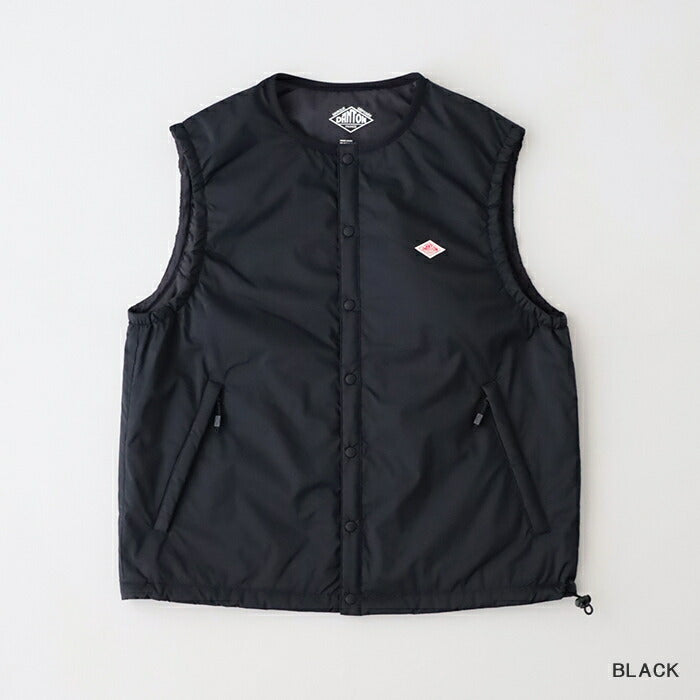 ダントンインサレーションカラーレスベスト(DT-A0634SNT)NYLONMINIRIPSTOPINSULATIONCOLLARLESSVESTDANTON(レディース)【2025春夏】*送料無料*【後払い決済不可】*