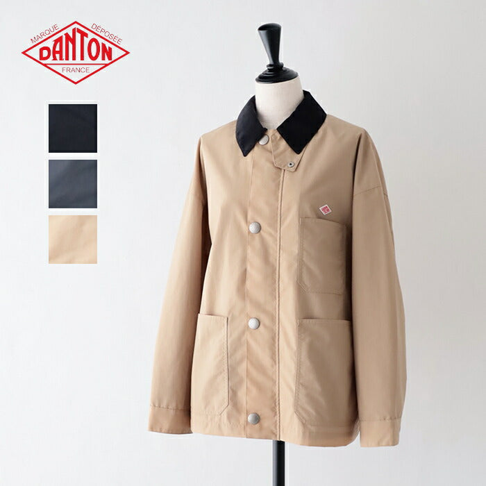 ダントン中綿ノーカラージャケット(DT-A0462PNT)POLYESTER/NYLONTAFFETACOLLARLESSJACKETDANTON(レディース)【2024秋冬】*送料無料*【後払い決済不可】*