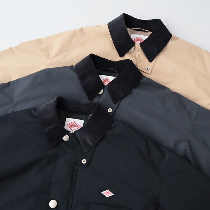ダントン中綿ノーカラージャケット(DT-A0462PNT)POLYESTER/NYLONTAFFETACOLLARLESSJACKETDANTON(レディース)【2024秋冬】*送料無料*【後払い決済不可】*