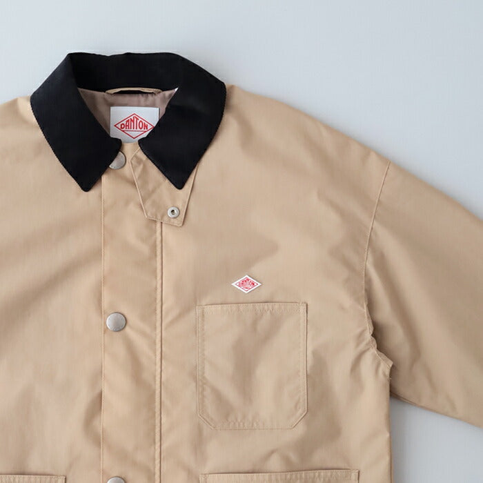 ダントン中綿ノーカラージャケット(DT-A0462PNT)POLYESTER/NYLONTAFFETACOLLARLESSJACKETDANTON(レディース)【2024秋冬】*送料無料*【後払い決済不可】*