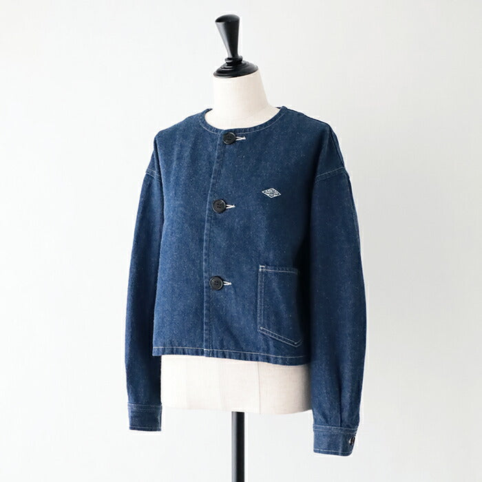ダントン中綿ノーカラージャケット(DT-A0462PNT)POLYESTER/NYLONTAFFETACOLLARLESSJACKETDANTON(レディース)【2024秋冬】*送料無料*【後払い決済不可】*