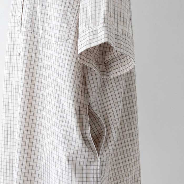 ダントンコットン半袖シャツチェックワンピース(JD-3655CPP)COTTONPOPLINPLAIDP.ODRESSS/SDANTON(レディース)【2024春夏】*送料無料*【後払い決済不可】*