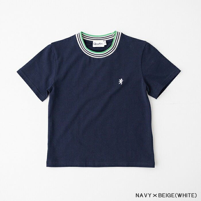 ジムフレックスキッズクルーネックラインTシャツ(GY-C0459CCB)COTTONSPANDEXJERSEYKIDSCREWNECKKNIT-LINET-SHIRTGYMPHLEX(キッズ)【2025春夏】*送料無料*【後払い決済不可】*